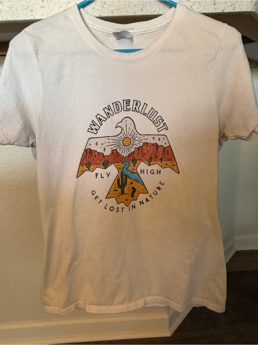 Graphic Image White Wanderlust 'Fly High' Desert Graphic Tee